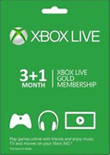 Xbox Live Gold 3+1 month
